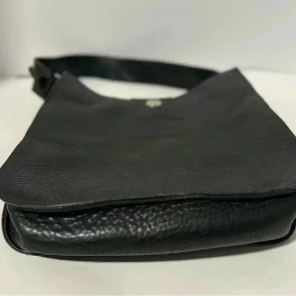 McFadin Black Leather Shoulder Purse - Picture 3 of 13
